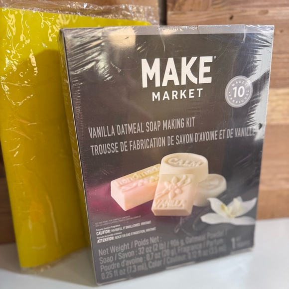 NEW Complete Vanilla Oatmeal SOAP MAKING KIT DIY BUNDLE W Silicone Mat Adult Set - Picture 9 of 10